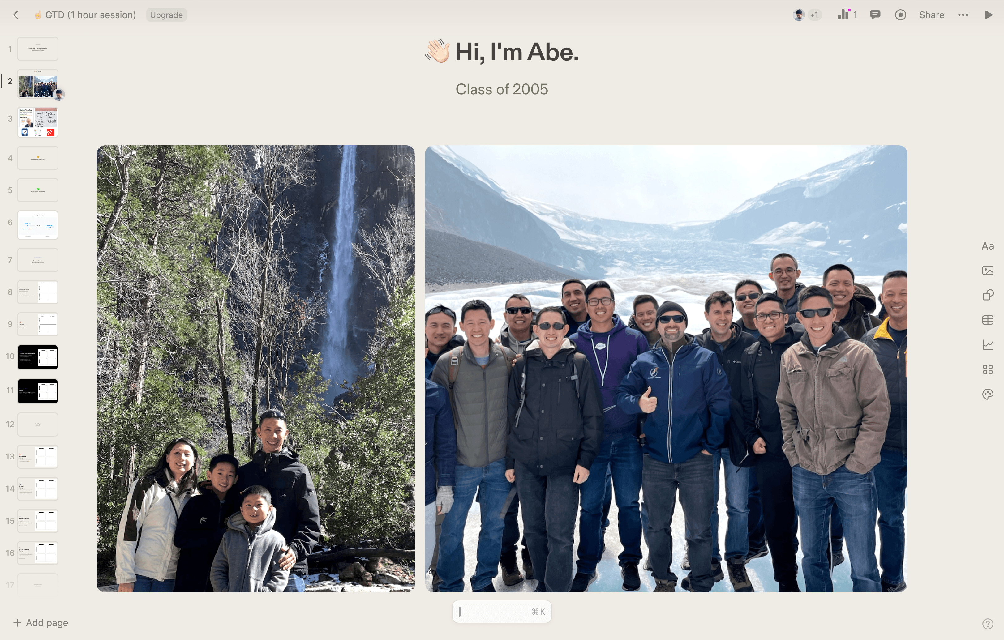 Step #2: A quick introduction of myself and my peer class.