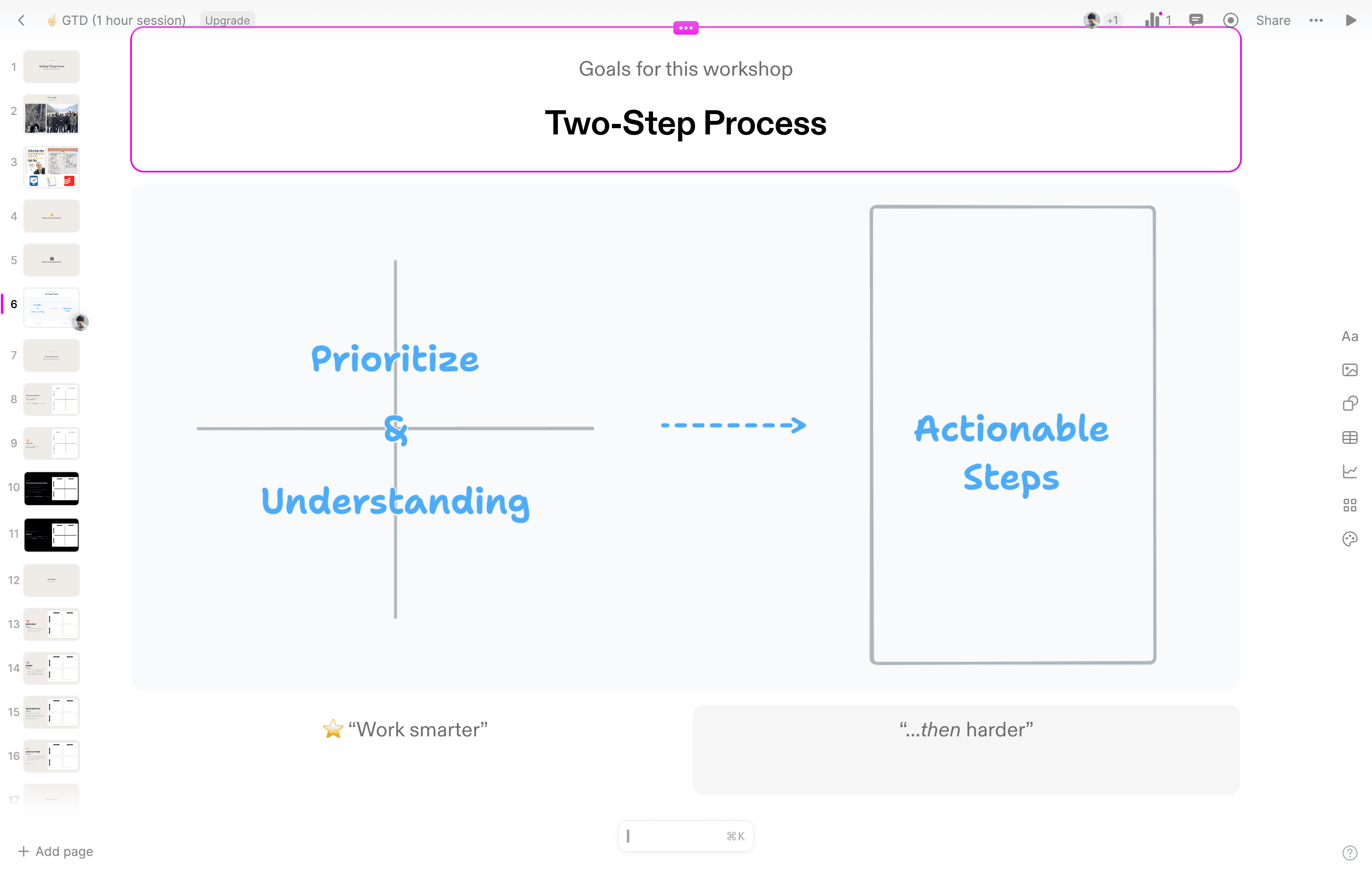 Step #7: Then, work harder by taking actionable steps and putting in the effort to complete them.
