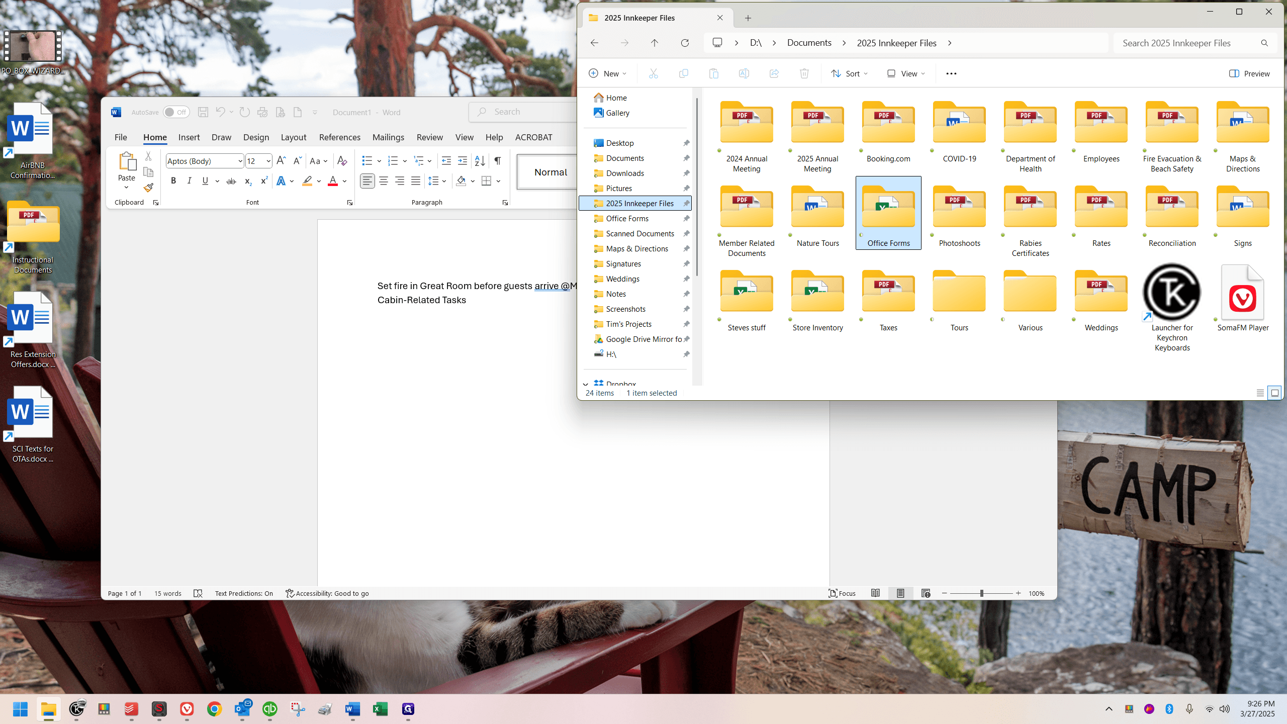 Step #15: One of them contains office forms.