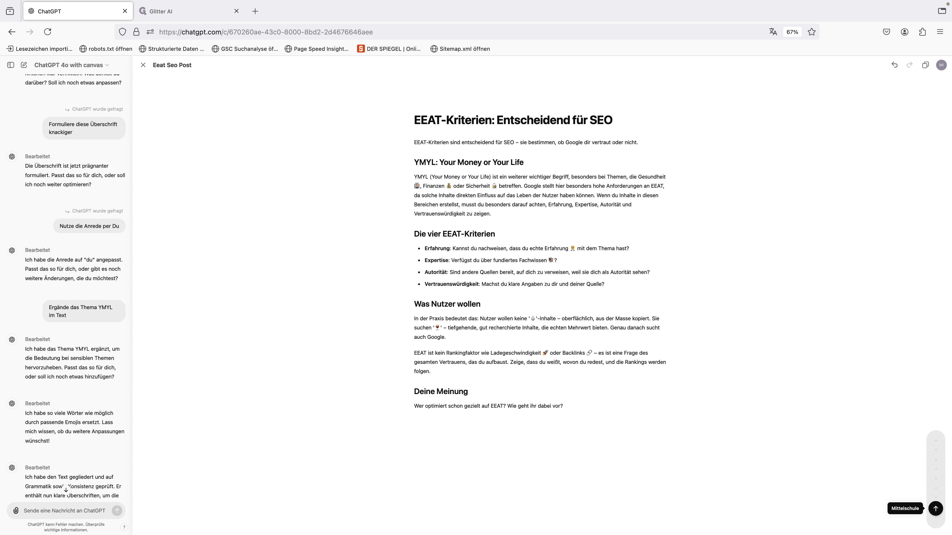 Step #17: Wähle das gewünschte Sparchnivaeu