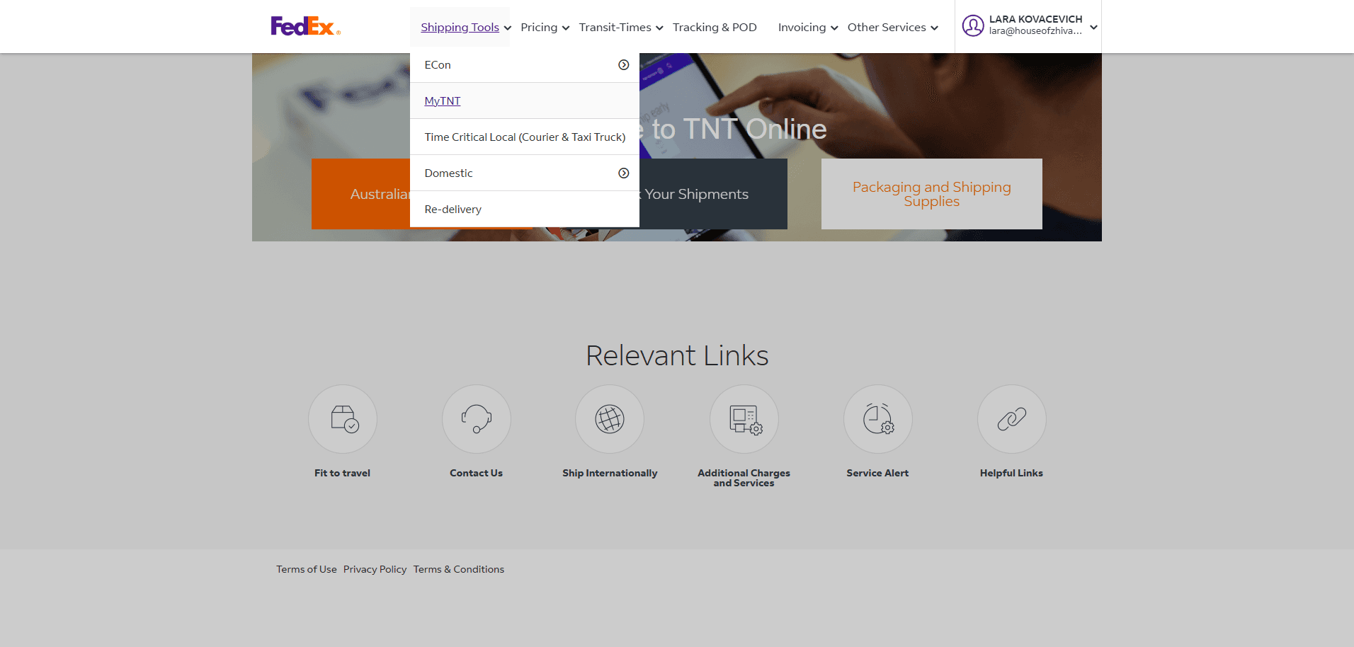 Step #3: Click on "MyTNT"