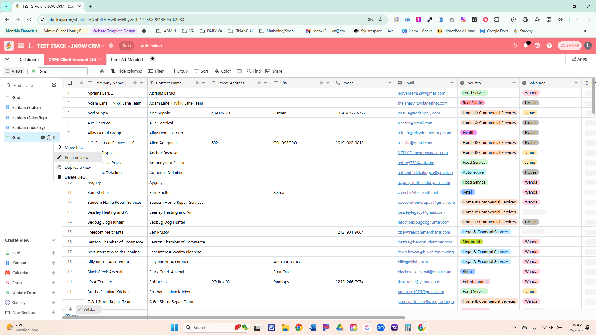 Step #4: Click on "Rename view"