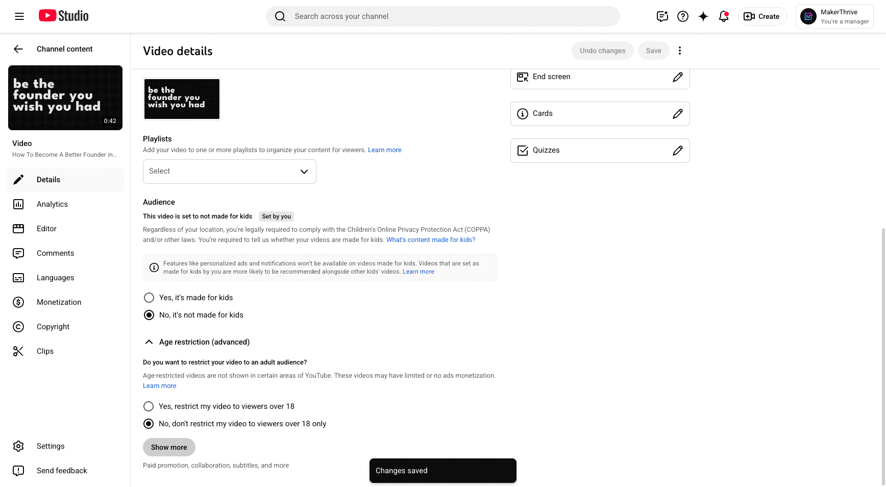 Step #31: Click on "Show more"