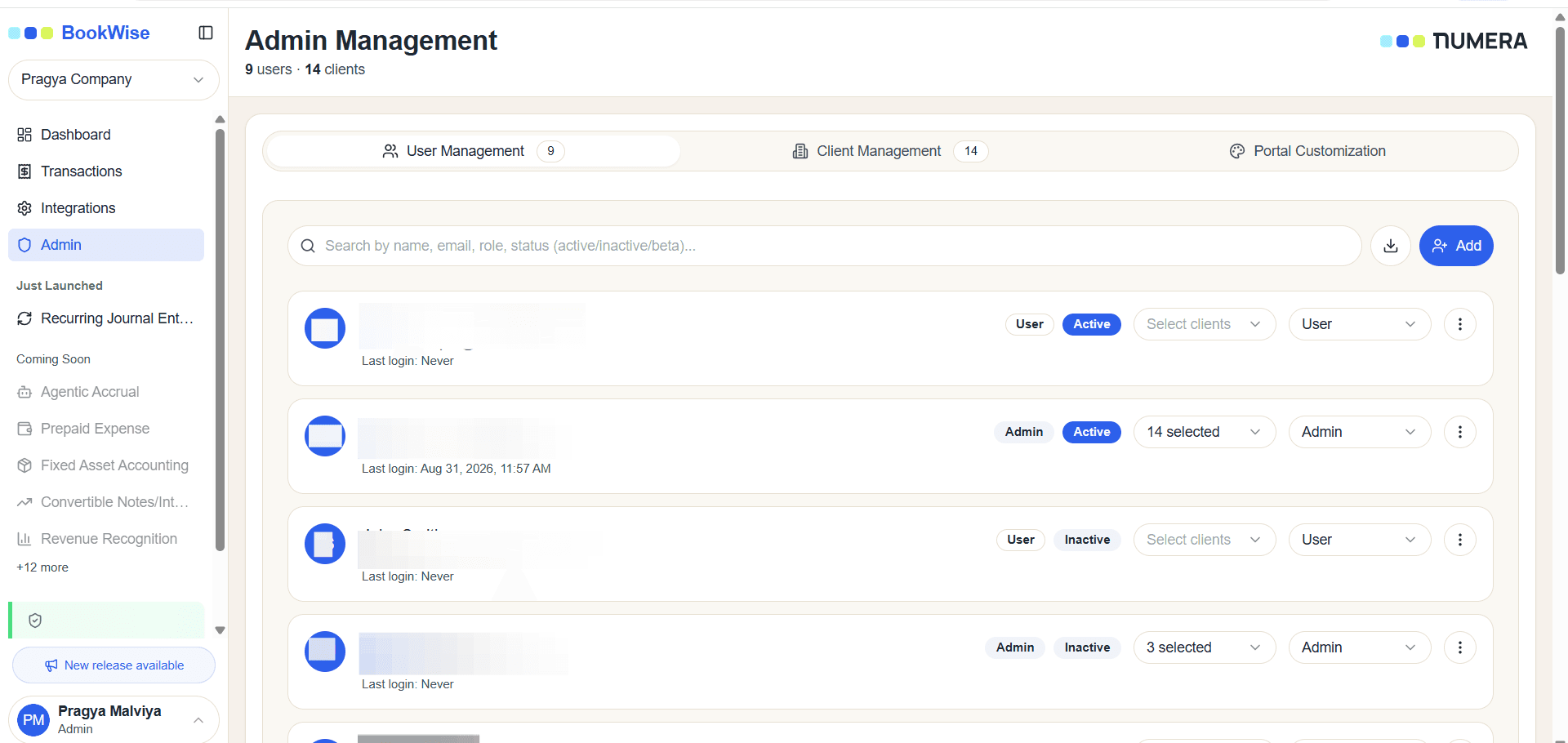 Step #1: Click on User Management tab