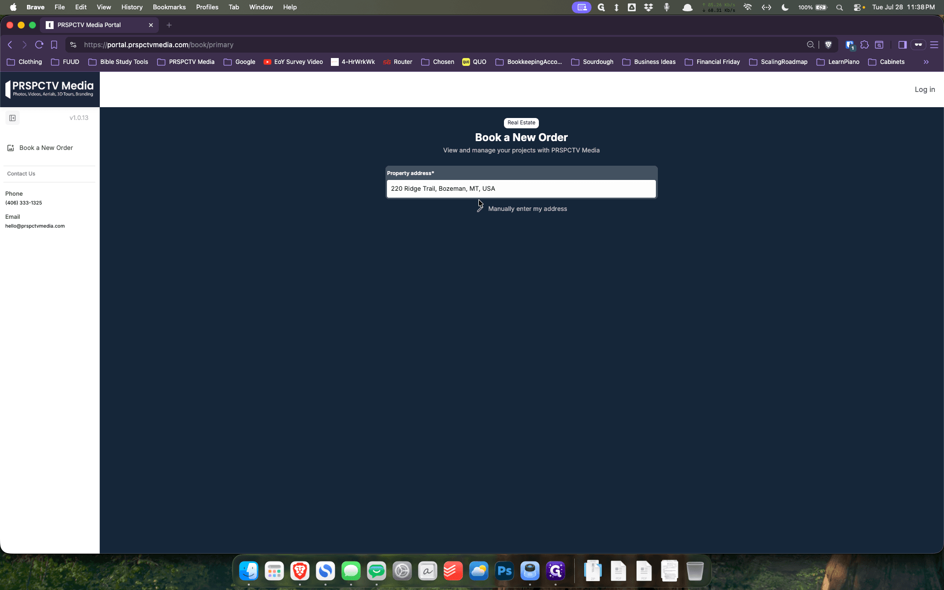 Step #1: Enter the property address into the search field.