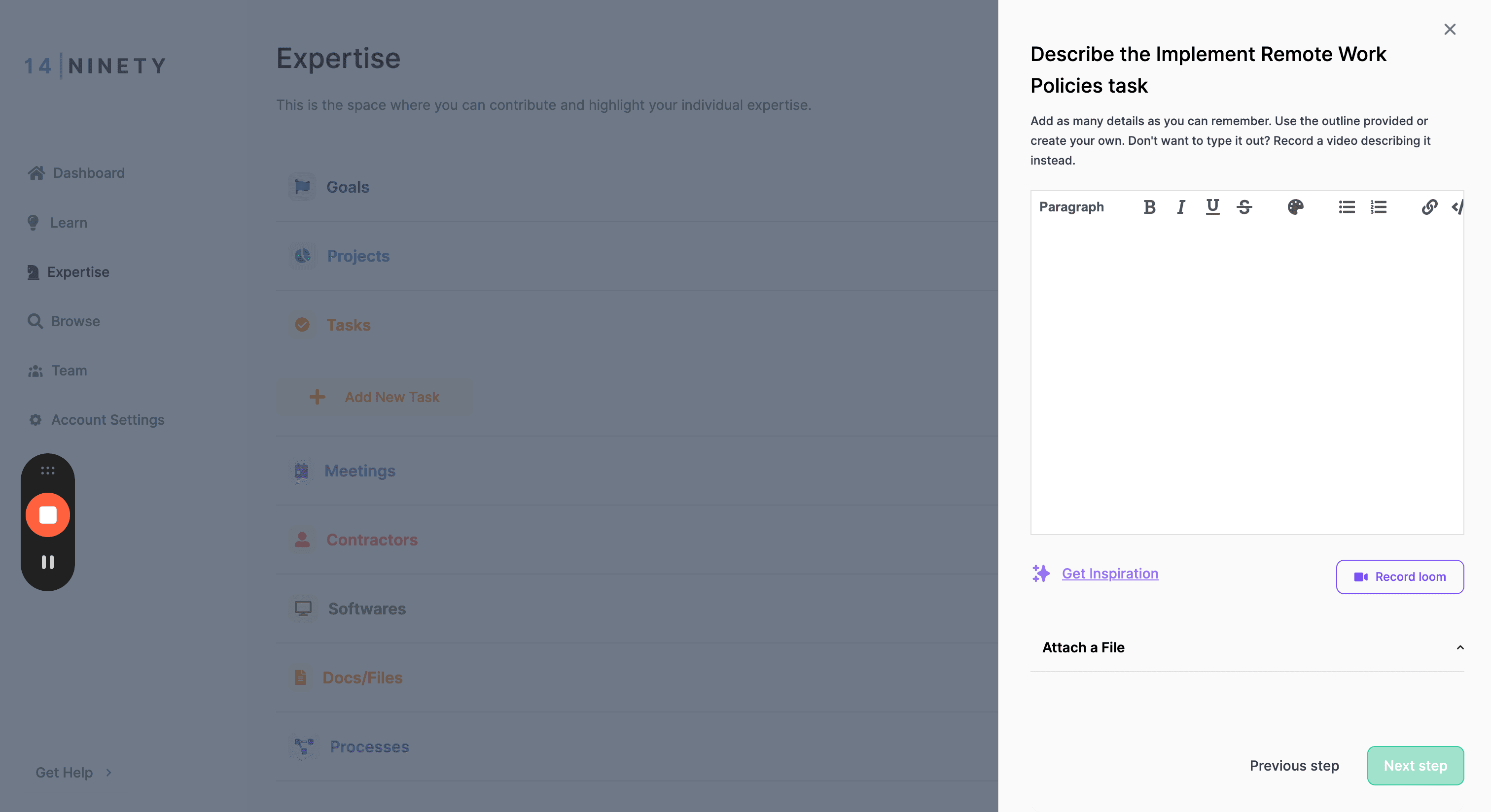 Step #7: Click "Next step"