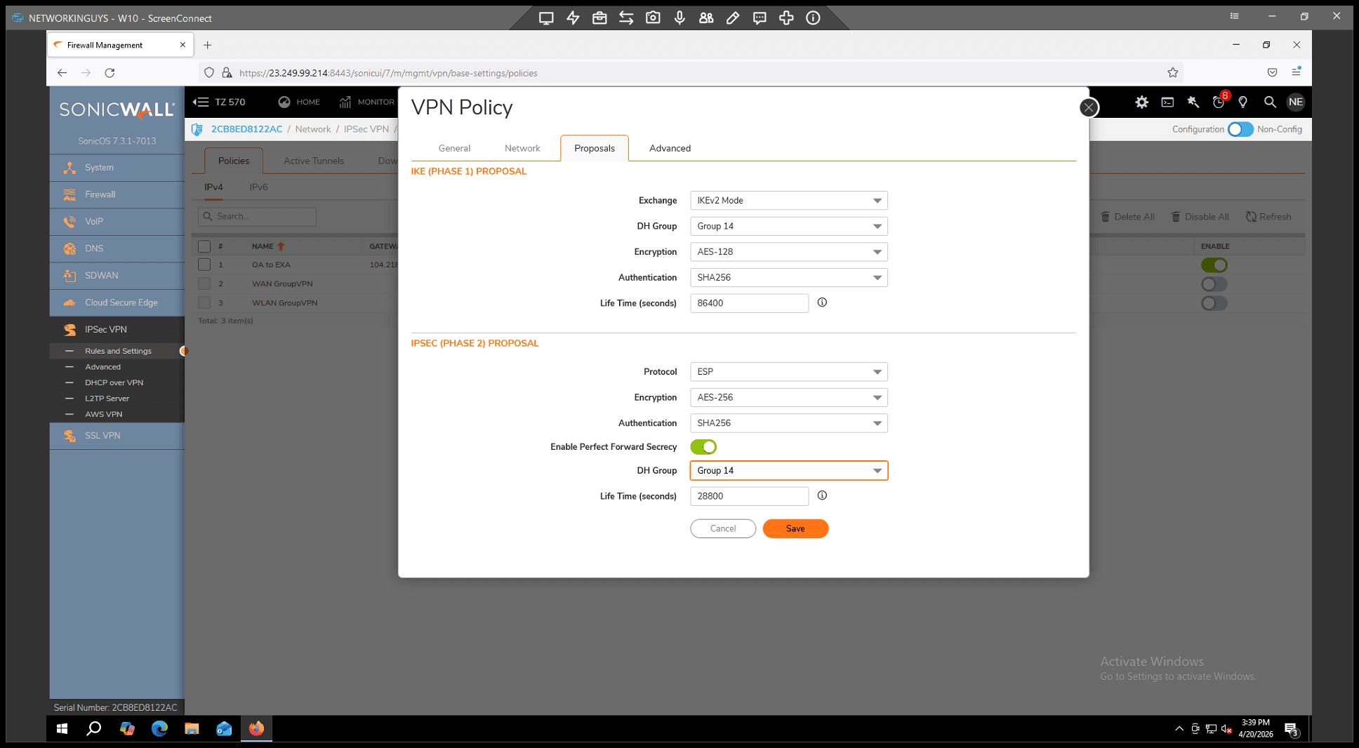 Step #46: Switch over to the Advanced tab