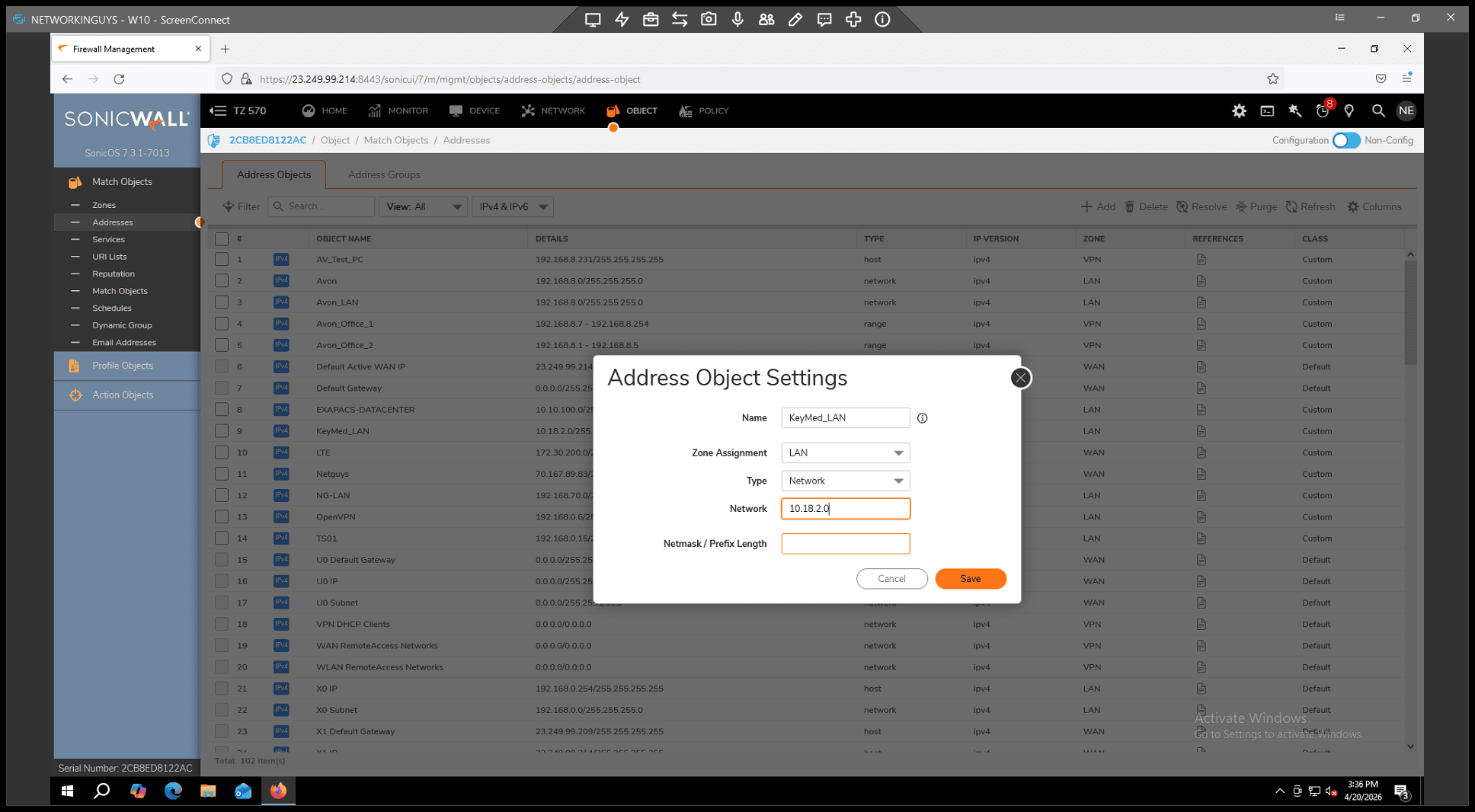 Step #9: Provide the correct subnet mask