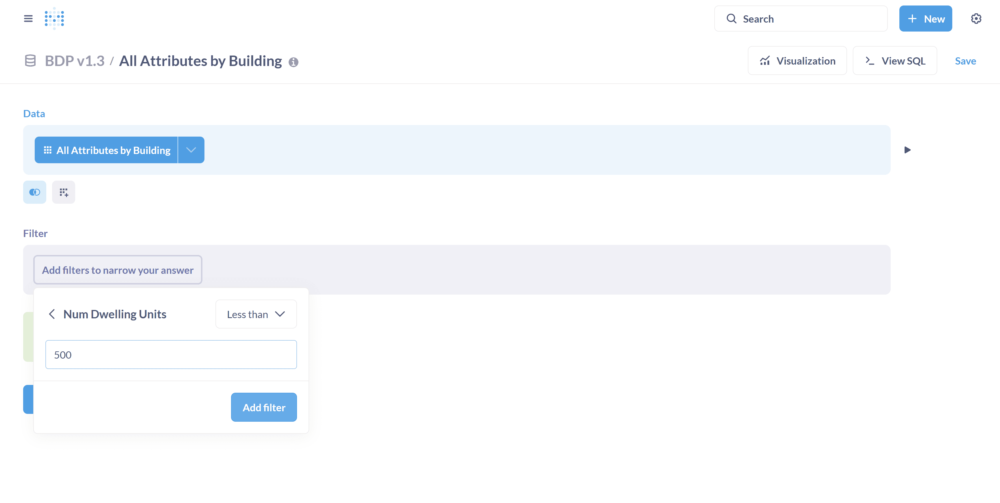 Step #9: Input 500 and click on "Add filter."