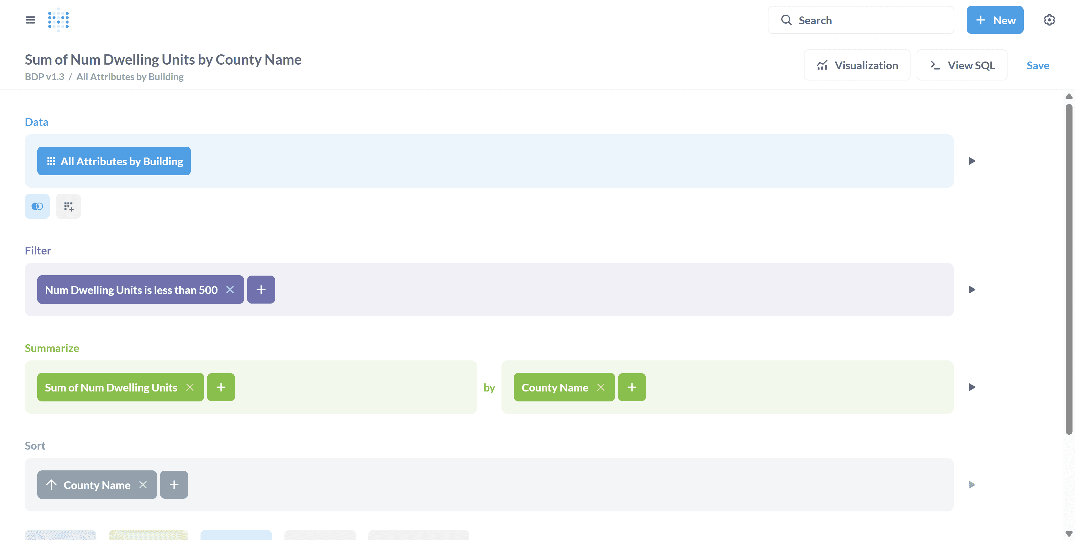 Step #15: Click "Sort" and select "County Name."