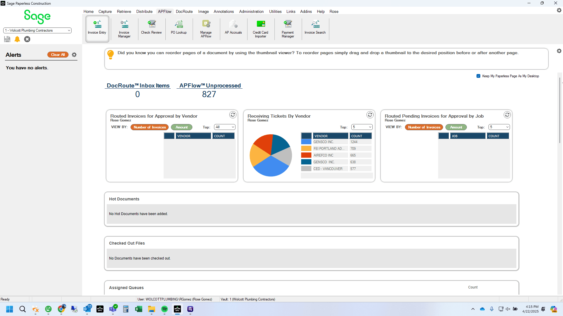 Step #9: Click on "Invoice Entry"