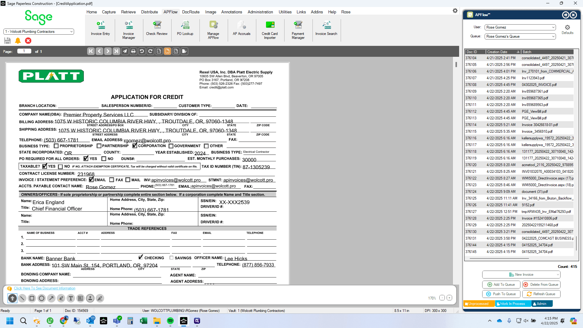 Step #10: Click on "Batch" to find the checks