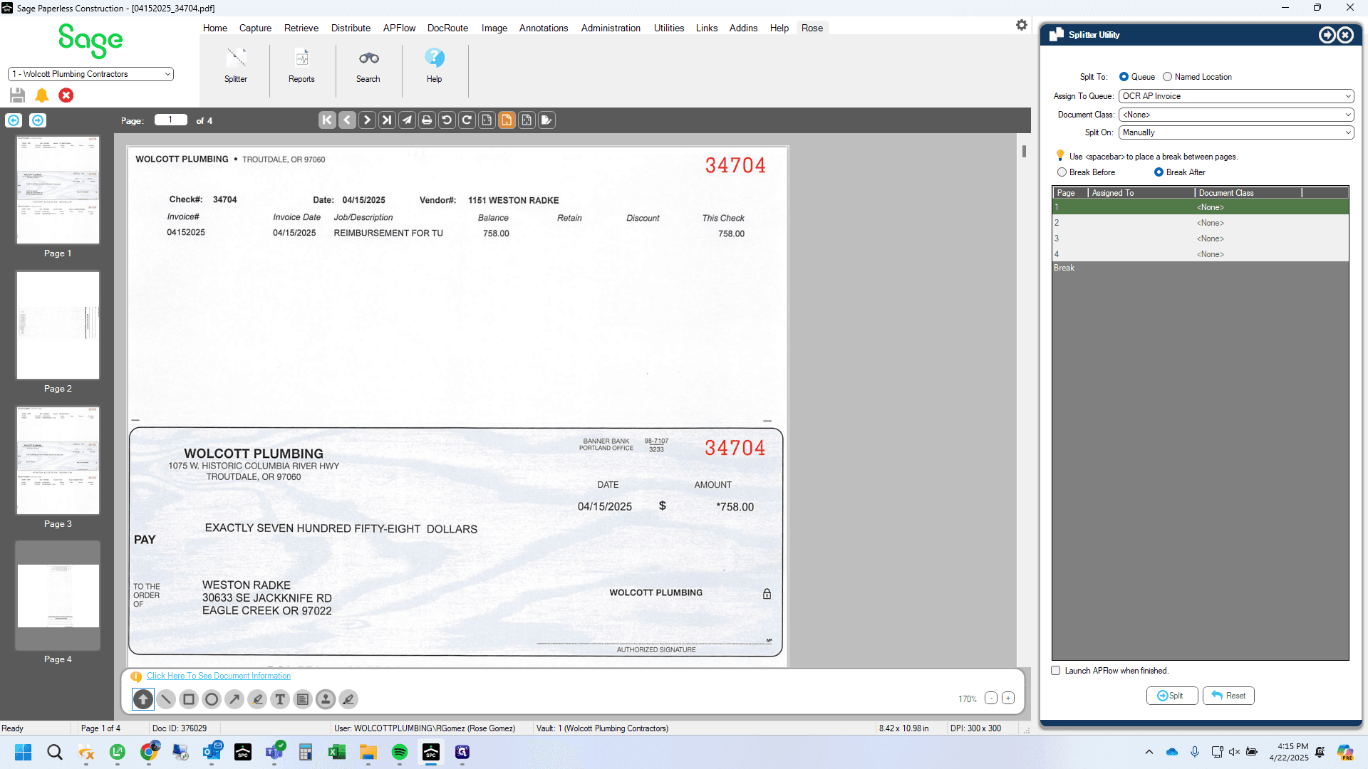 Step #3: Click on "Assign to Que" dropdown