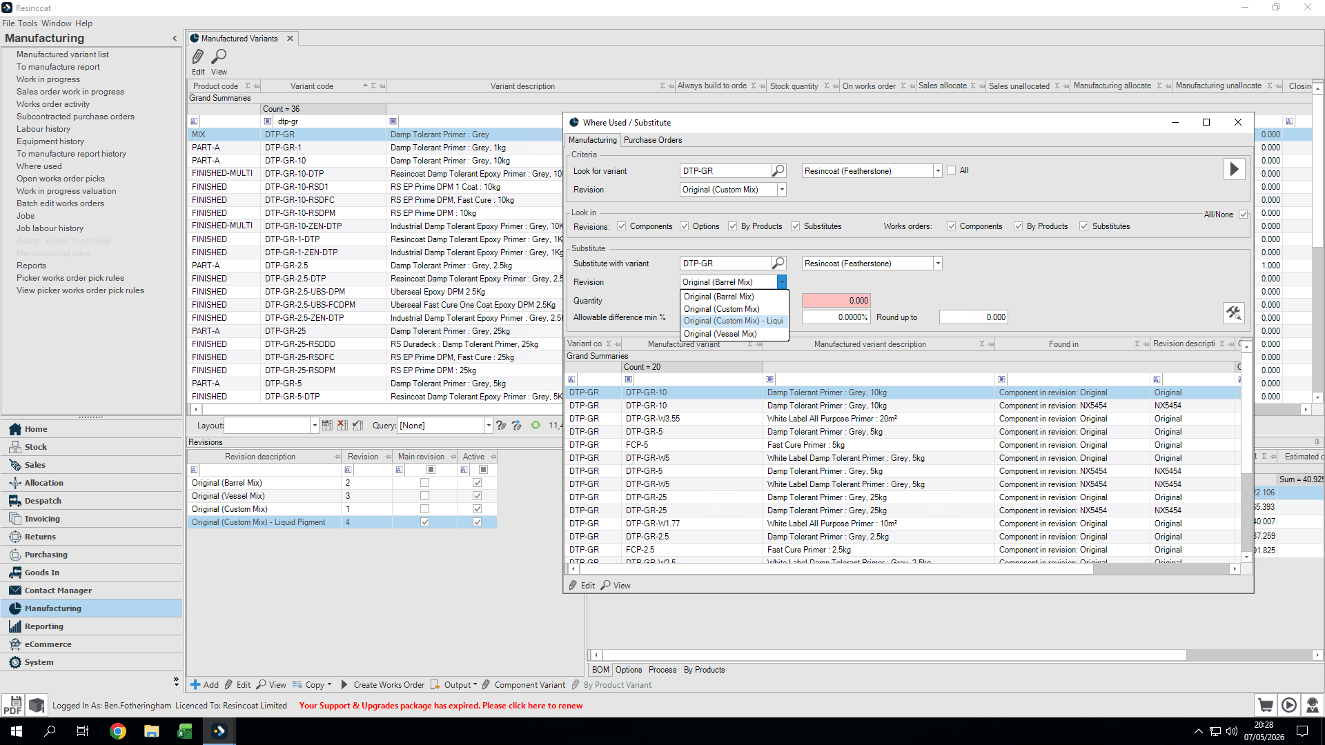 Step #8: Select the new revision you want to apply from the dropdown menu.