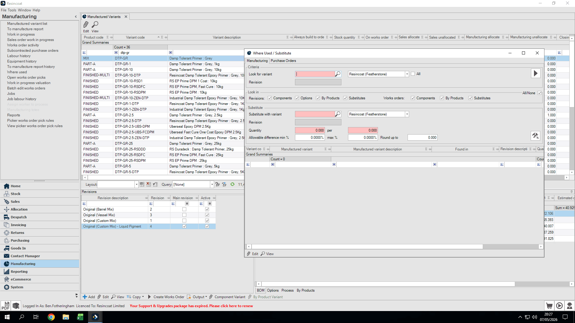 Step #2: Click inside the Look for variant field.
