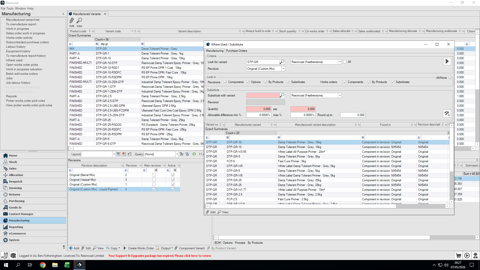 Step #6: Click inside the Substitute with variant field.