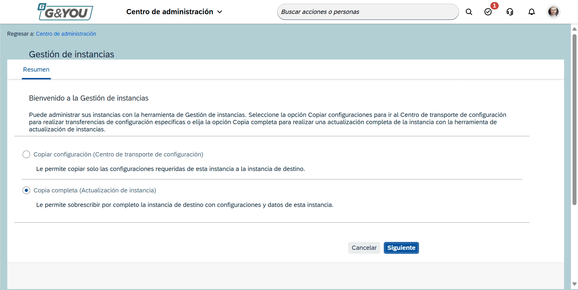 Step #3: Clicar 'Siguiente'