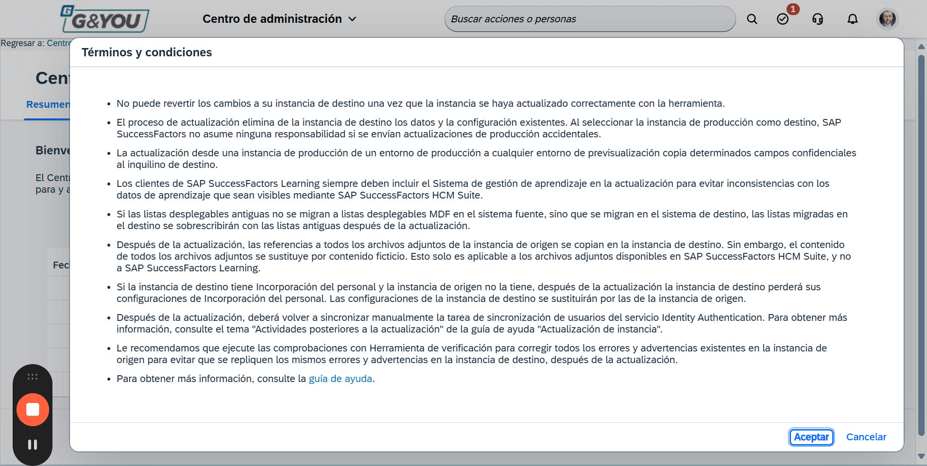 Step #5: Clicar a 'Aceptar'