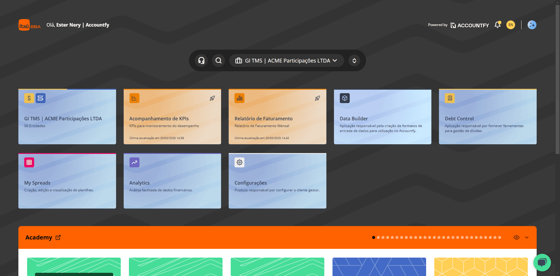 Step #1: Clique no produto Data Builder: