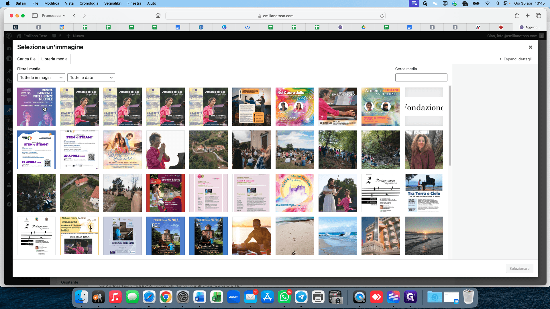 Step #14: Select the desired location image from the Media Library.