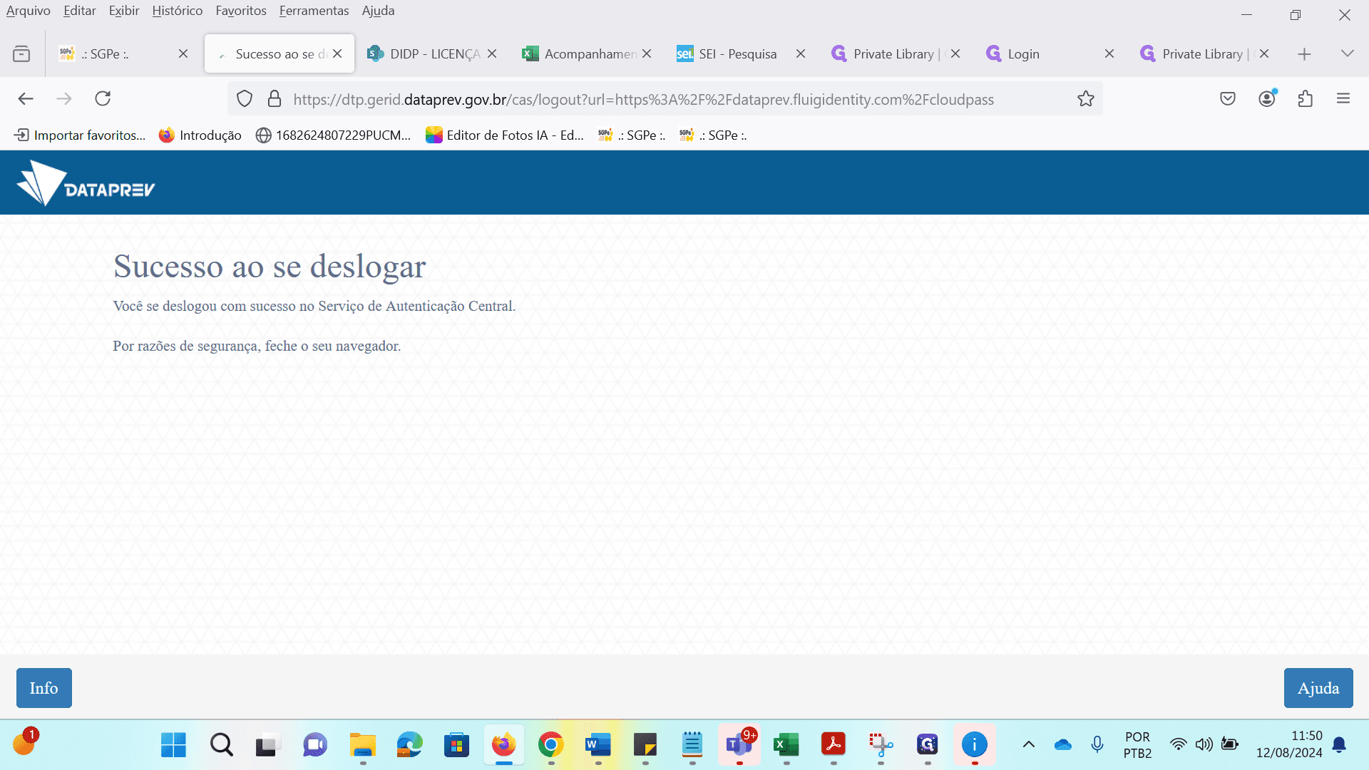 Step #1: Clique em "https://dataprev.flui.com"