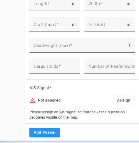 Step #6: Assign the vessel's AIS signal.