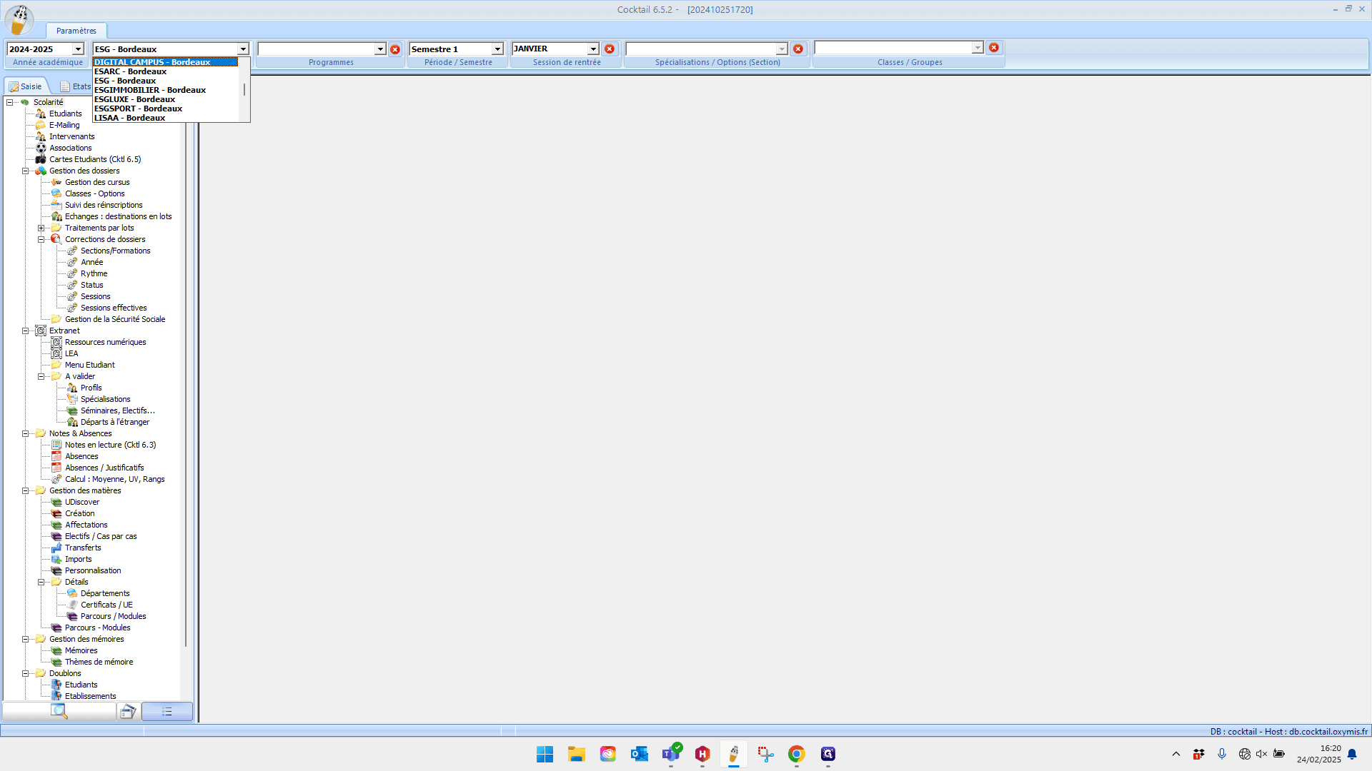 Step #3: Cliquez sur "ESG - Bordeaux"