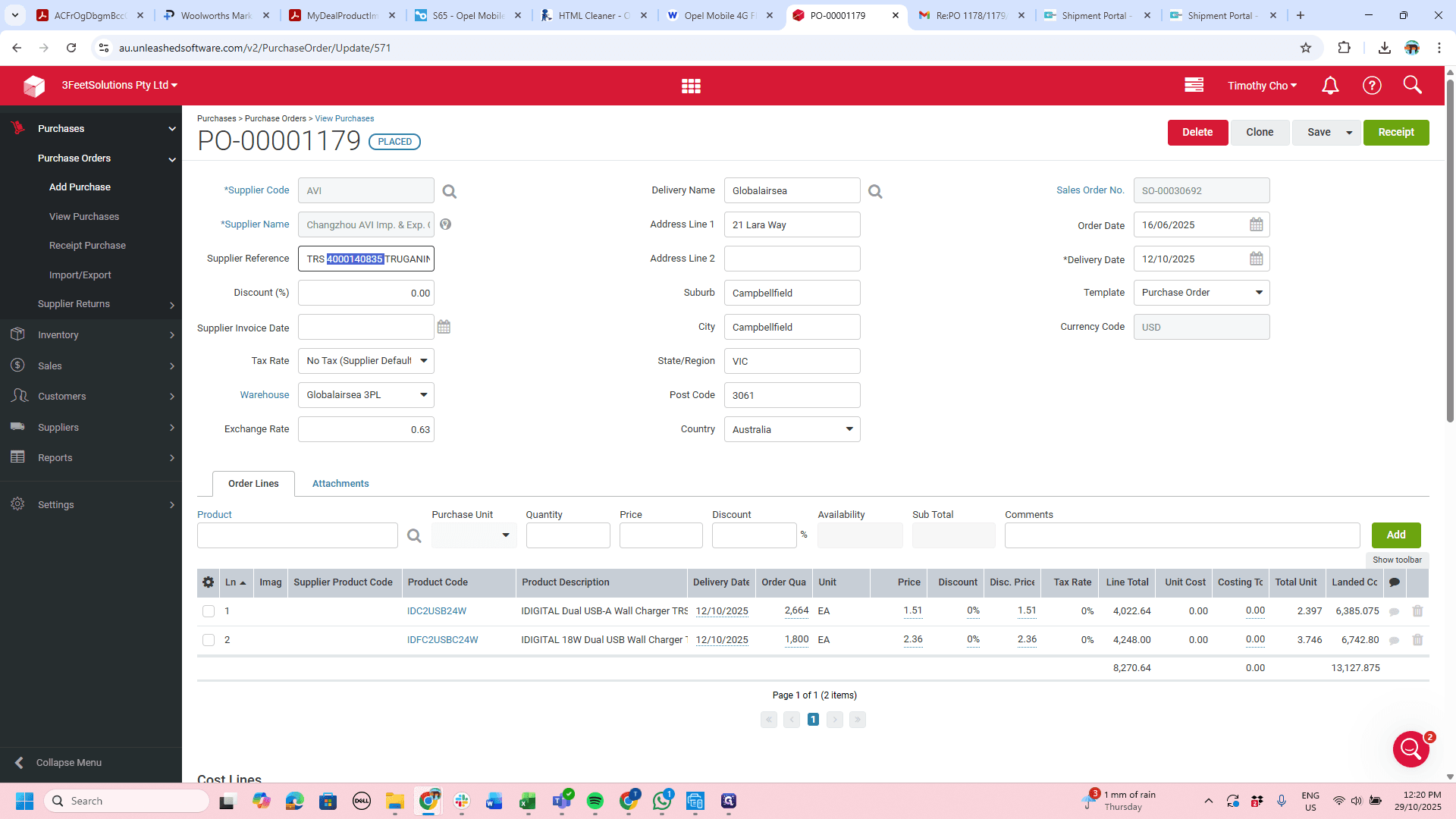 Step #9: Right-click on "TRS 4000140835 TRUGANIN"