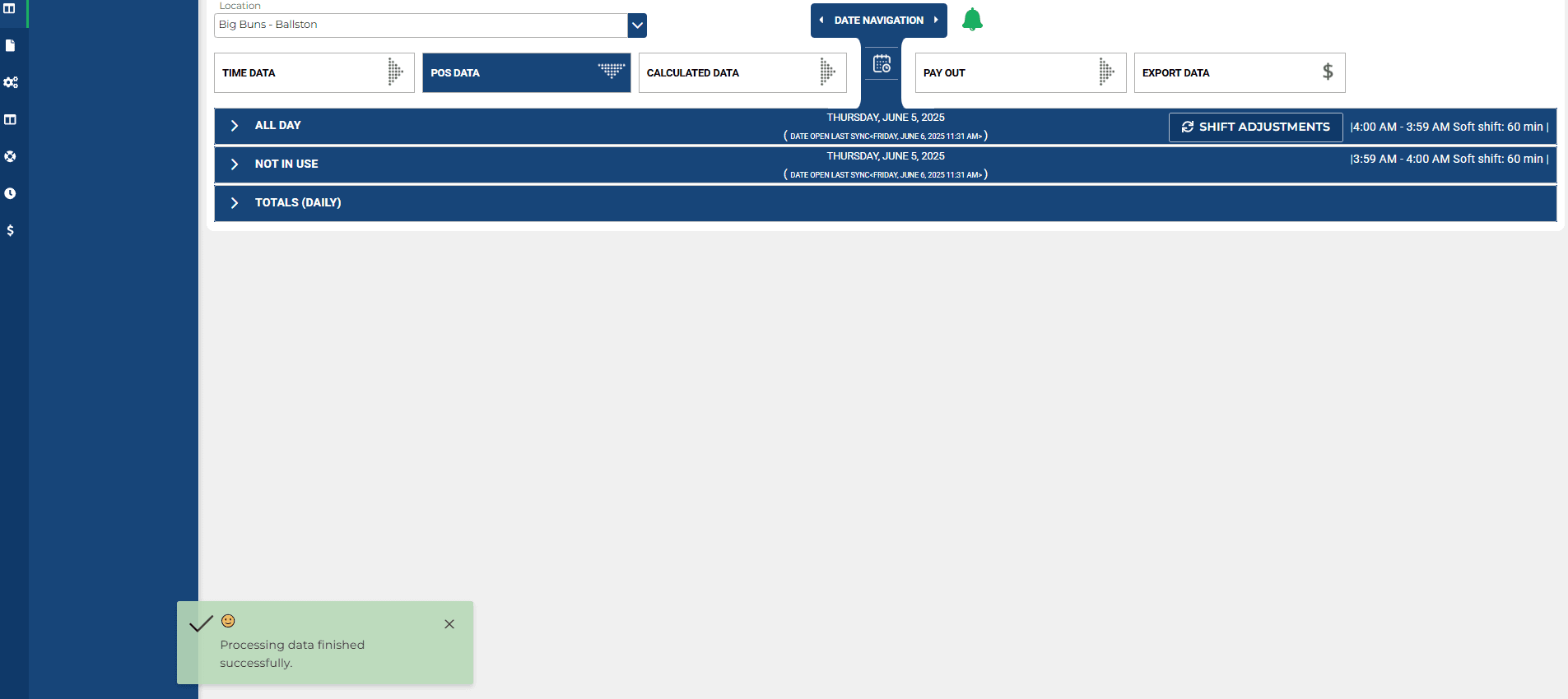 Step #4: Once completed, you should see a green pop-up confirming the sync was successful.