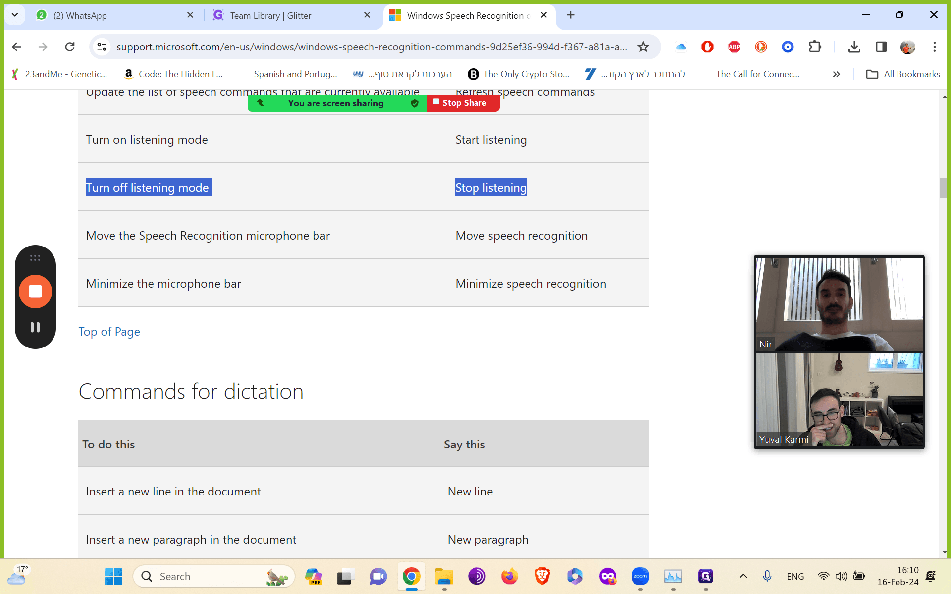 Step #11: Click "Stop"