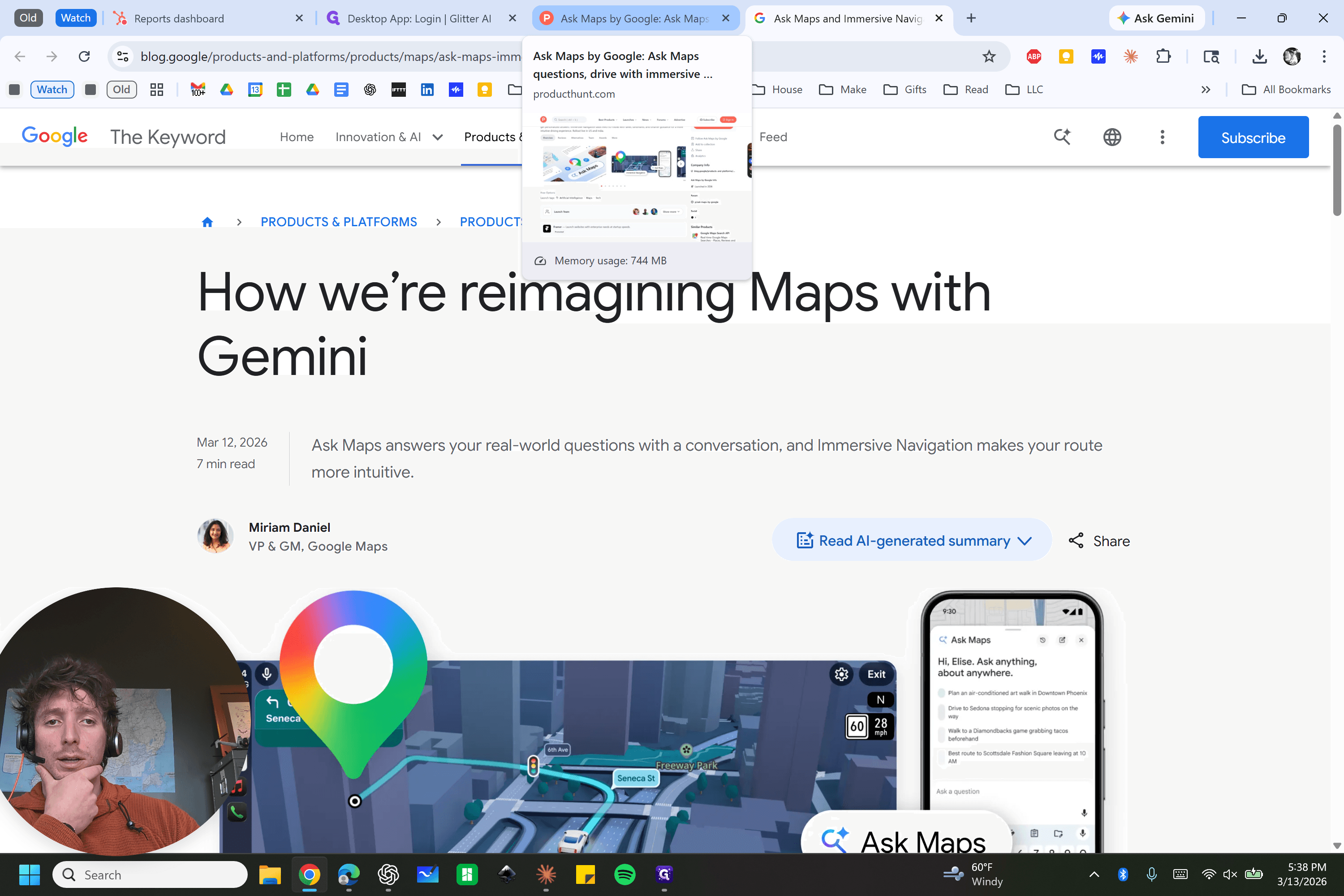 Step #11: Click on "Ask Maps X"
