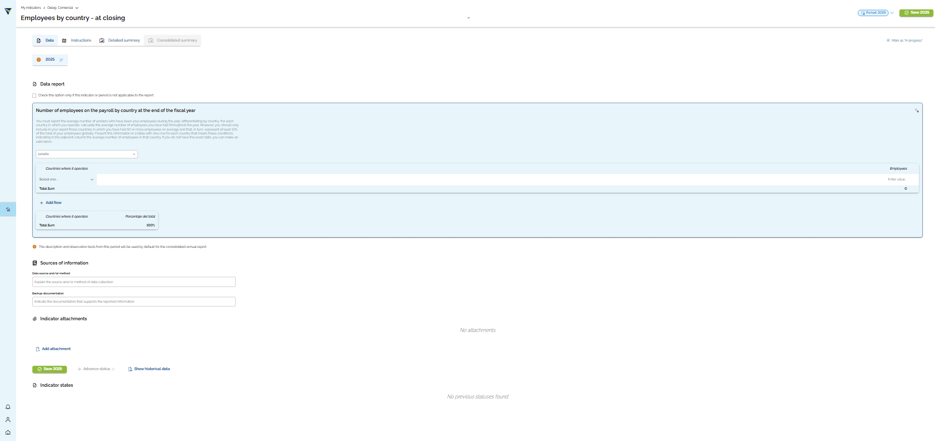 Step #3: Review the data you need to complete.