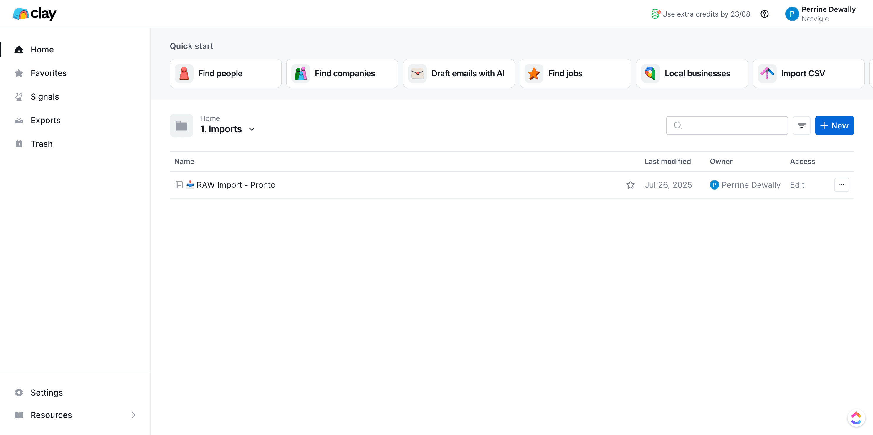 Step #3: Cliquez sur "+ New"