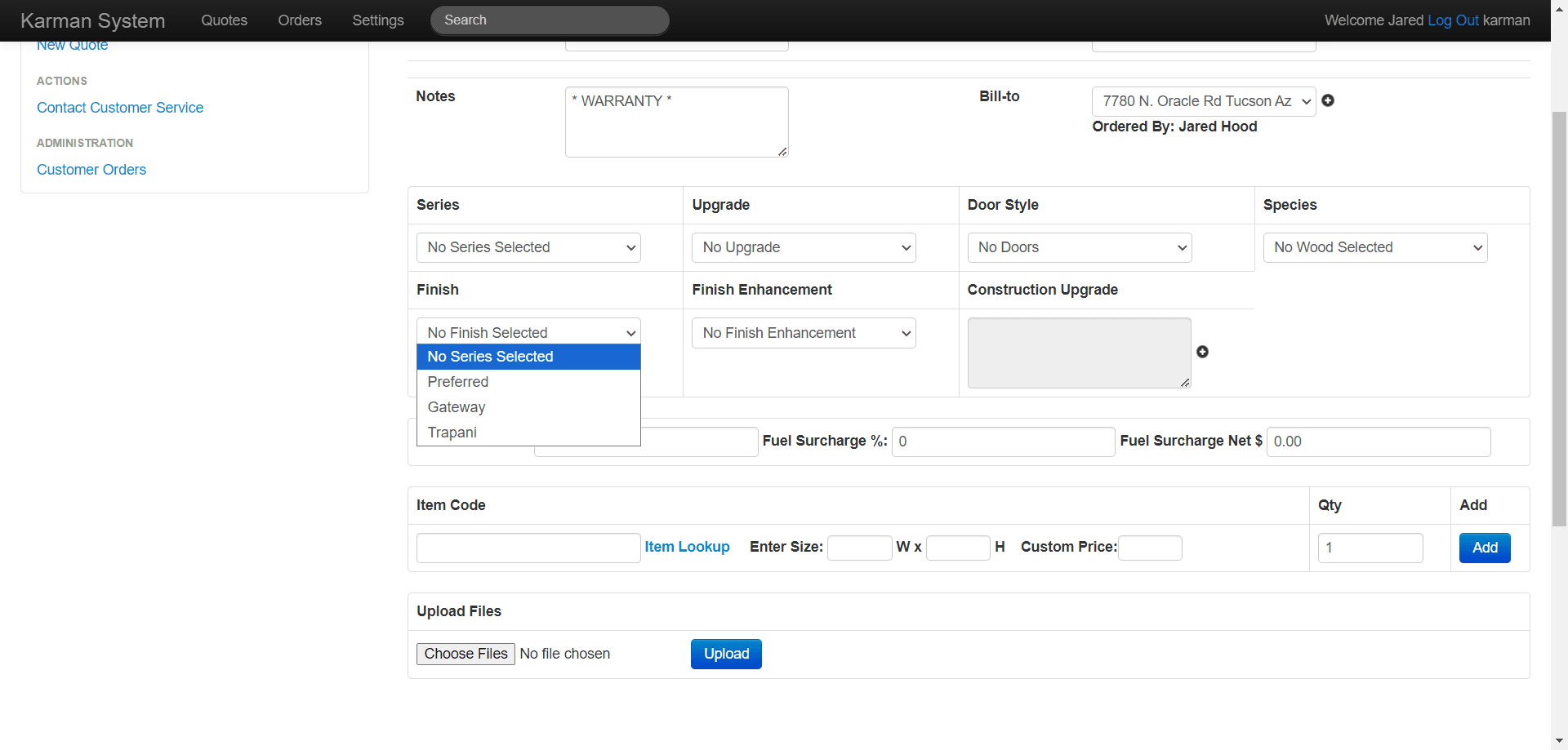 Step #8: Click on "Series" drop-down and choose the appropriate selection