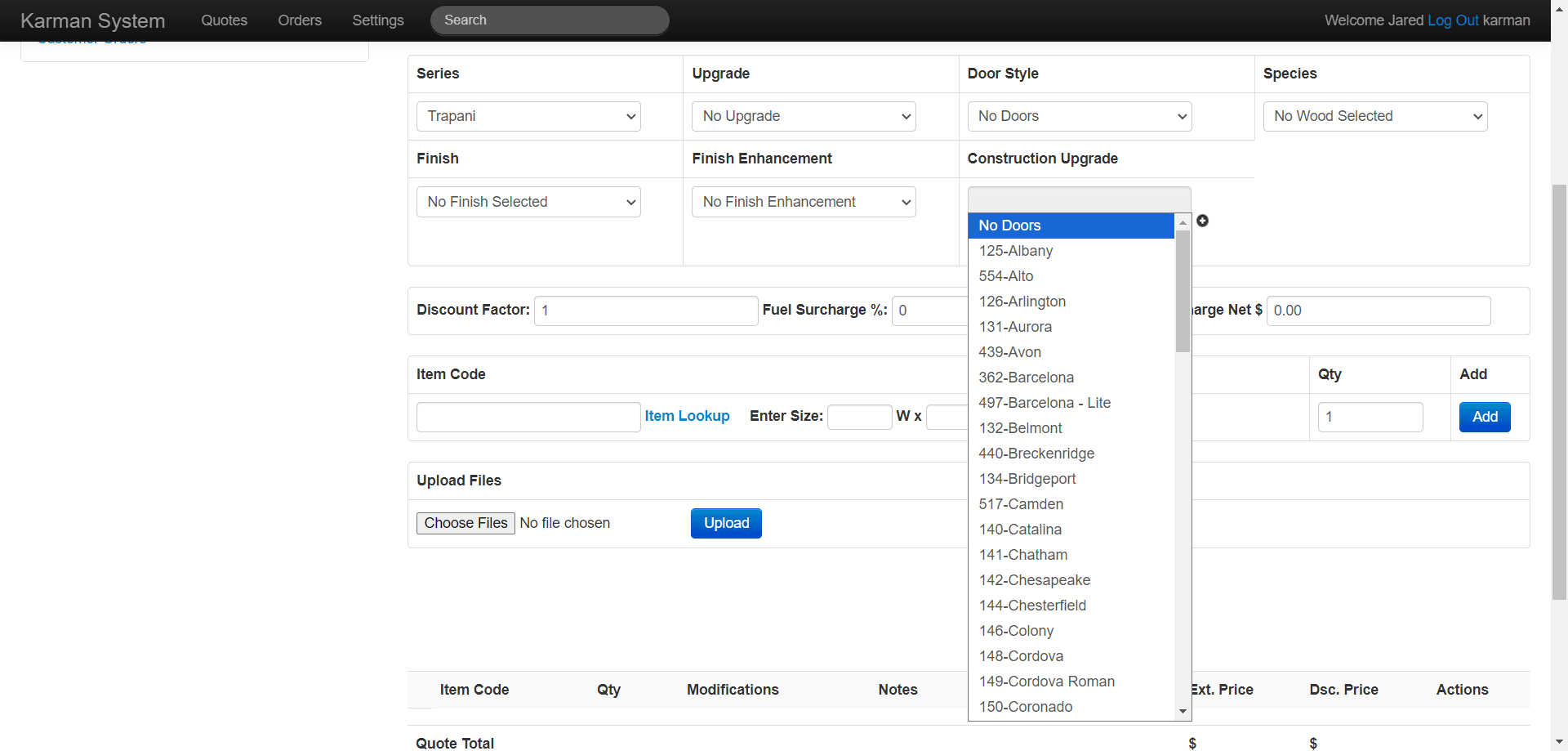Step #9: Click "Door Style" and select the appropriate style from the drop-down