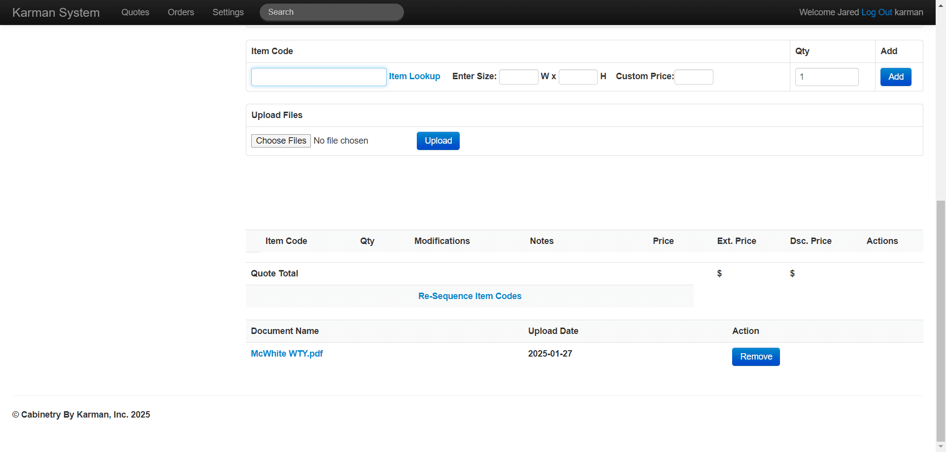 Step #16: Verify that the form was uploaded by checking form the form under "Document Name"