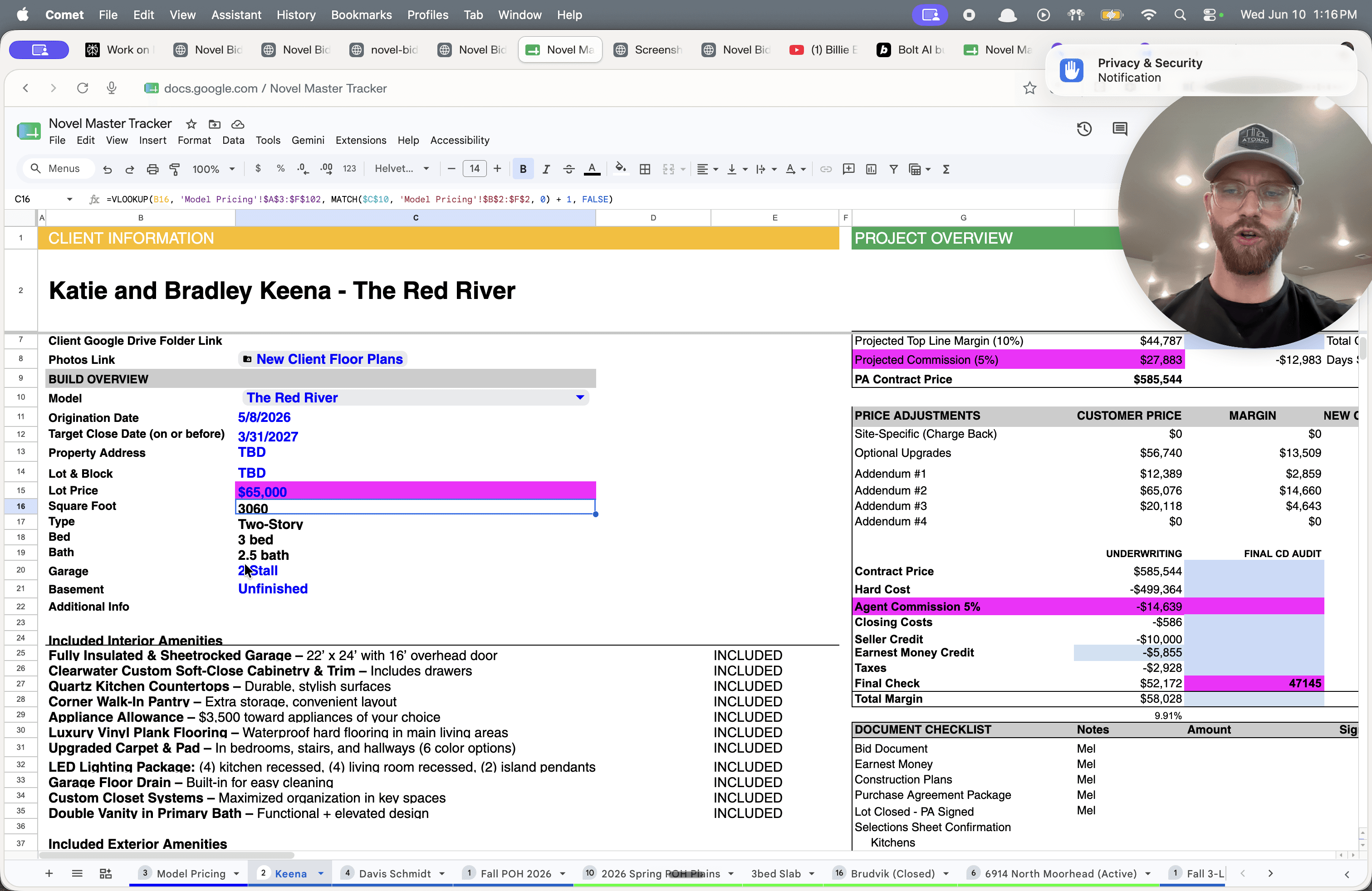 Step #6: Select the preferred garage configuration from the dropdown.
