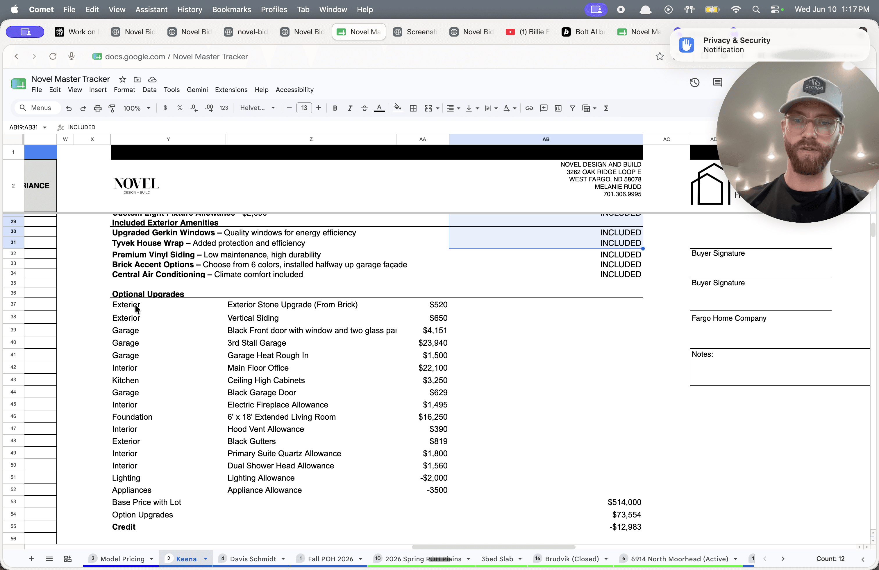 Step #9: Scroll down to the optional upgrades table and select any desired exterior and interior additions.