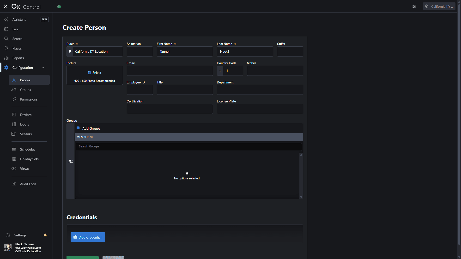 Step #9: Click Add Groups in the Groups section.