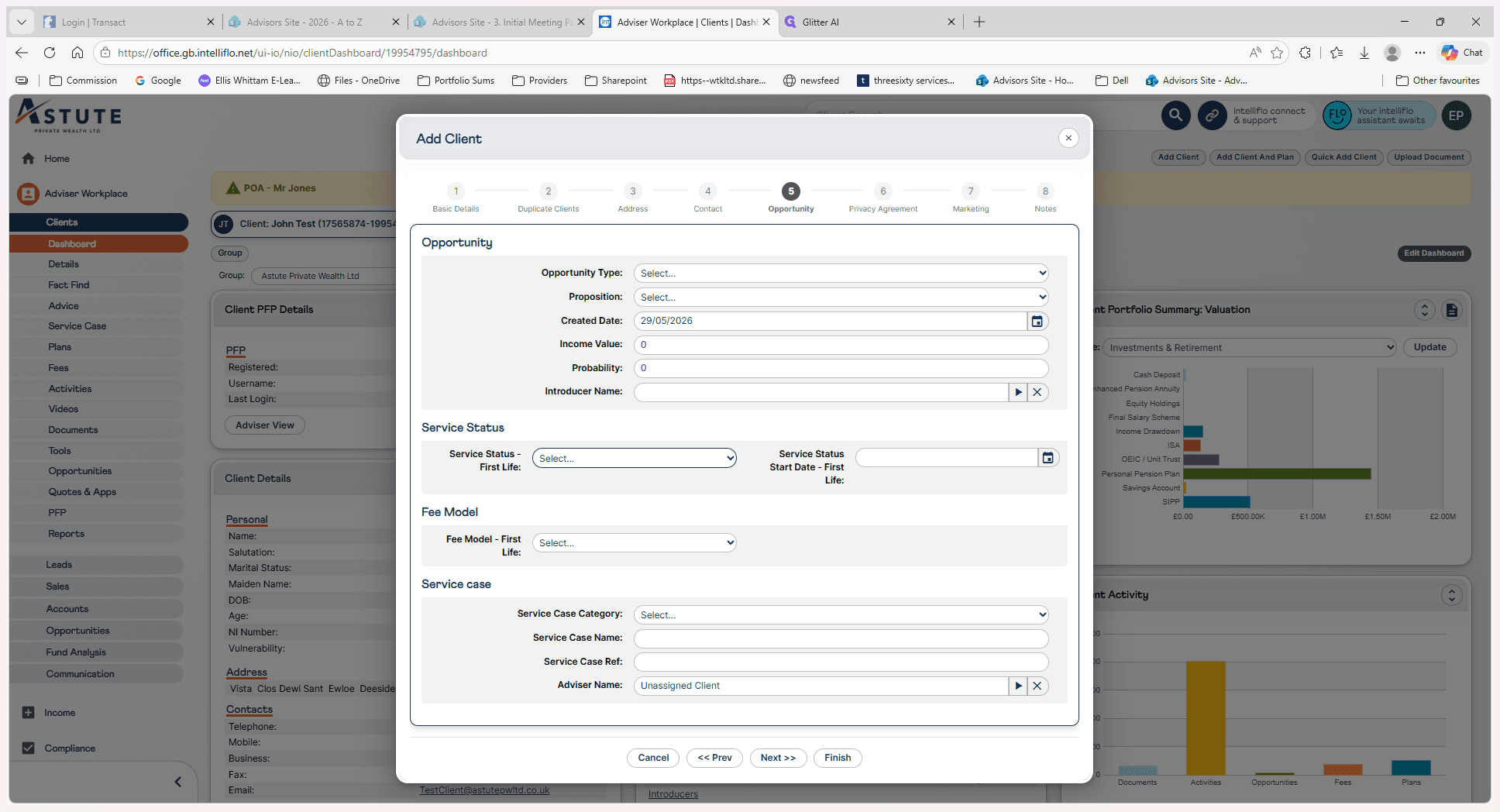 Step #12: Click Select to choose the appropriate opportunity type.