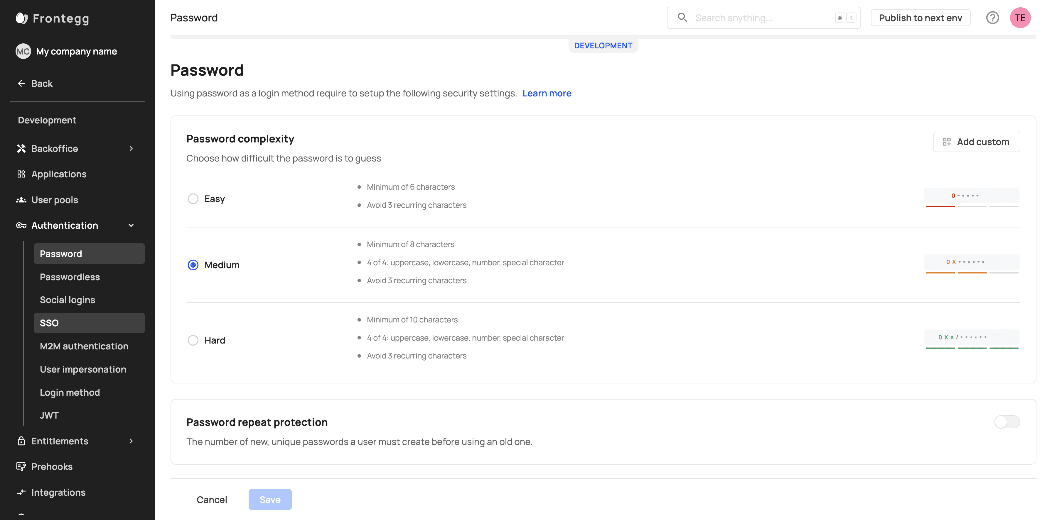 Step #14: Click on "Social logins"