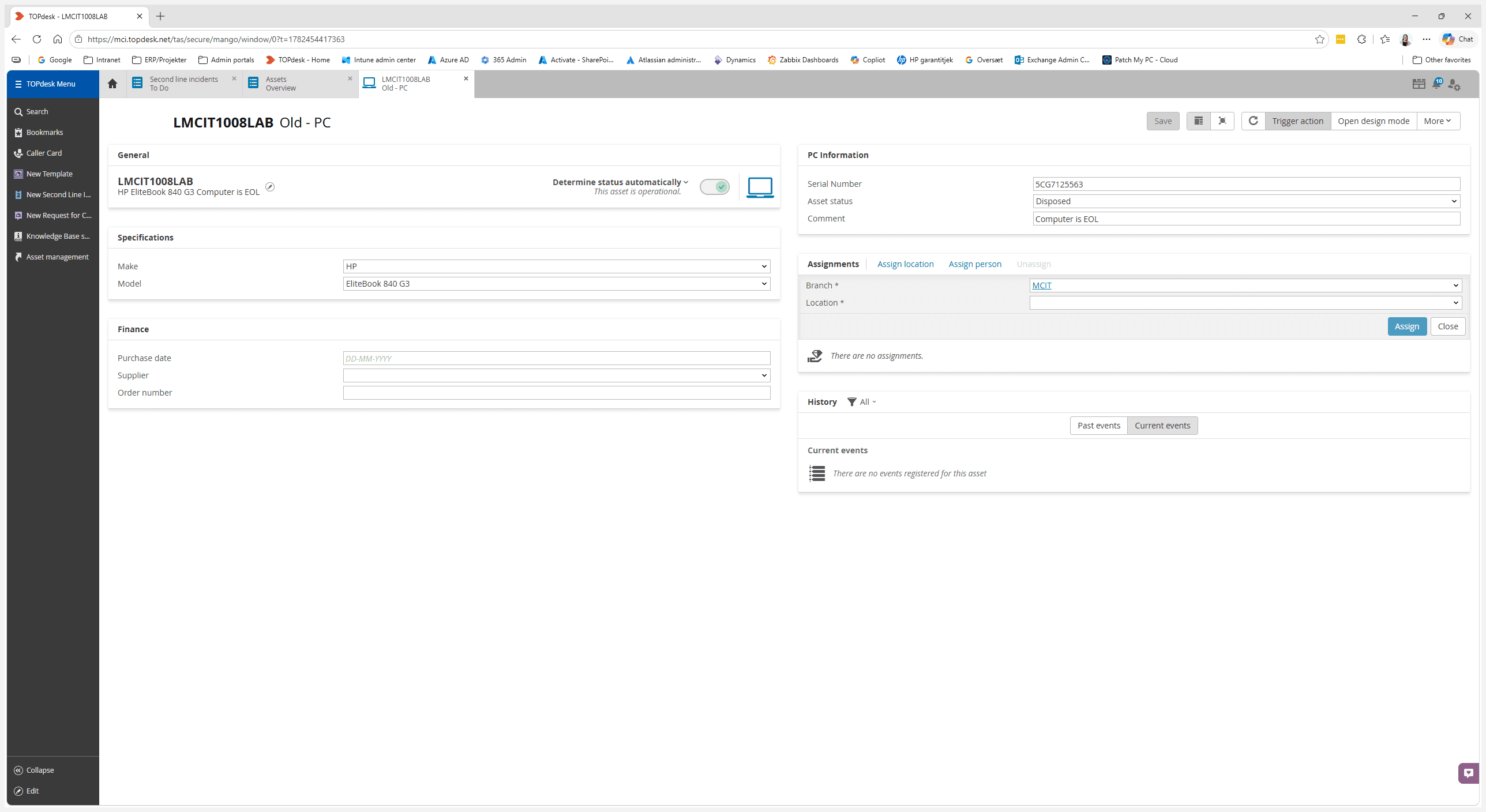 Step #4: Click Save in the upper-right corner of the asset details pane to commit your changes.