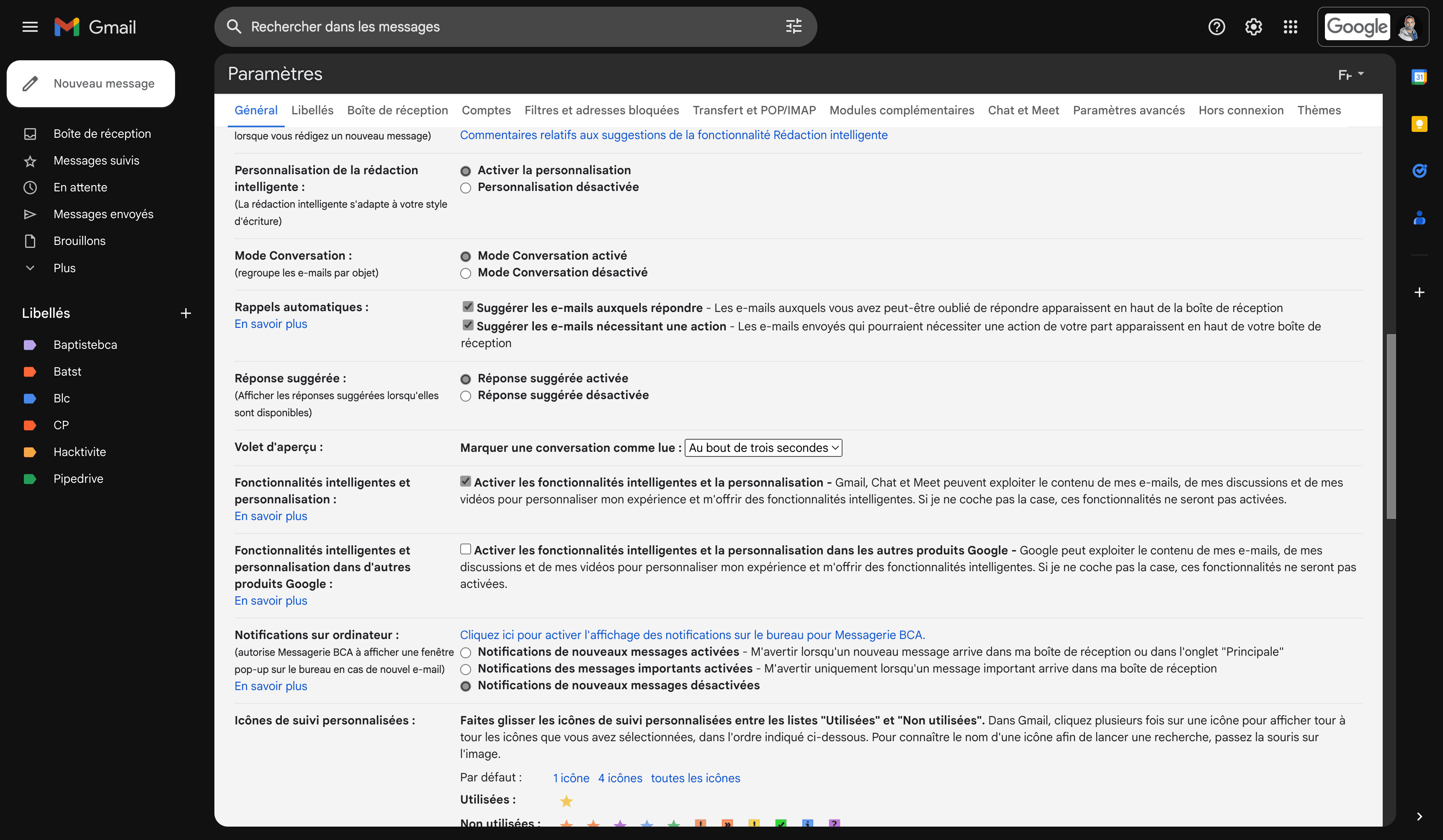 Step #4: Cliquez sur "Au bout de trois secondes"