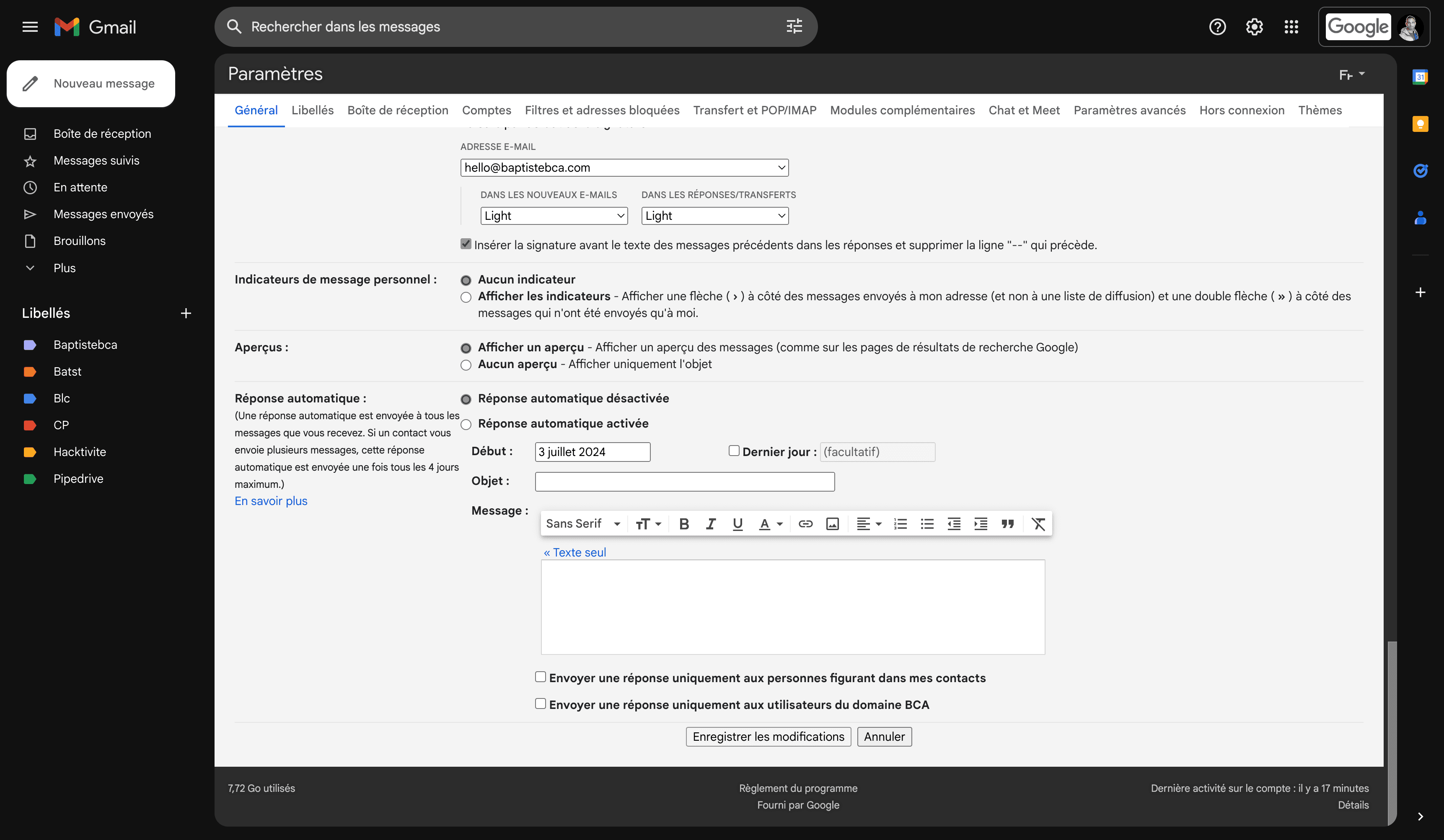 Step #5: Cliquez sur "Enregistrer les modifications"