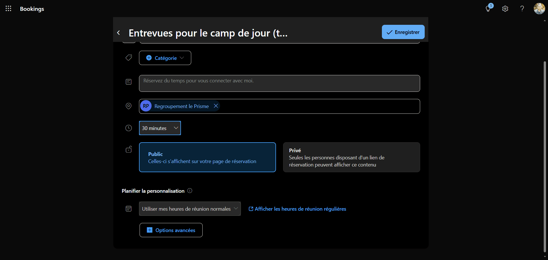 Step #11: Cliquez sur "30 minutes" pour modifier la durée de la réservation.