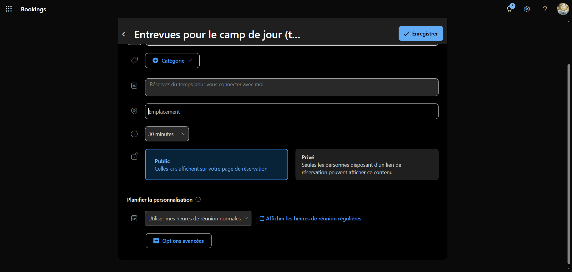 Step #9: Cliquez sur "Emplacement".