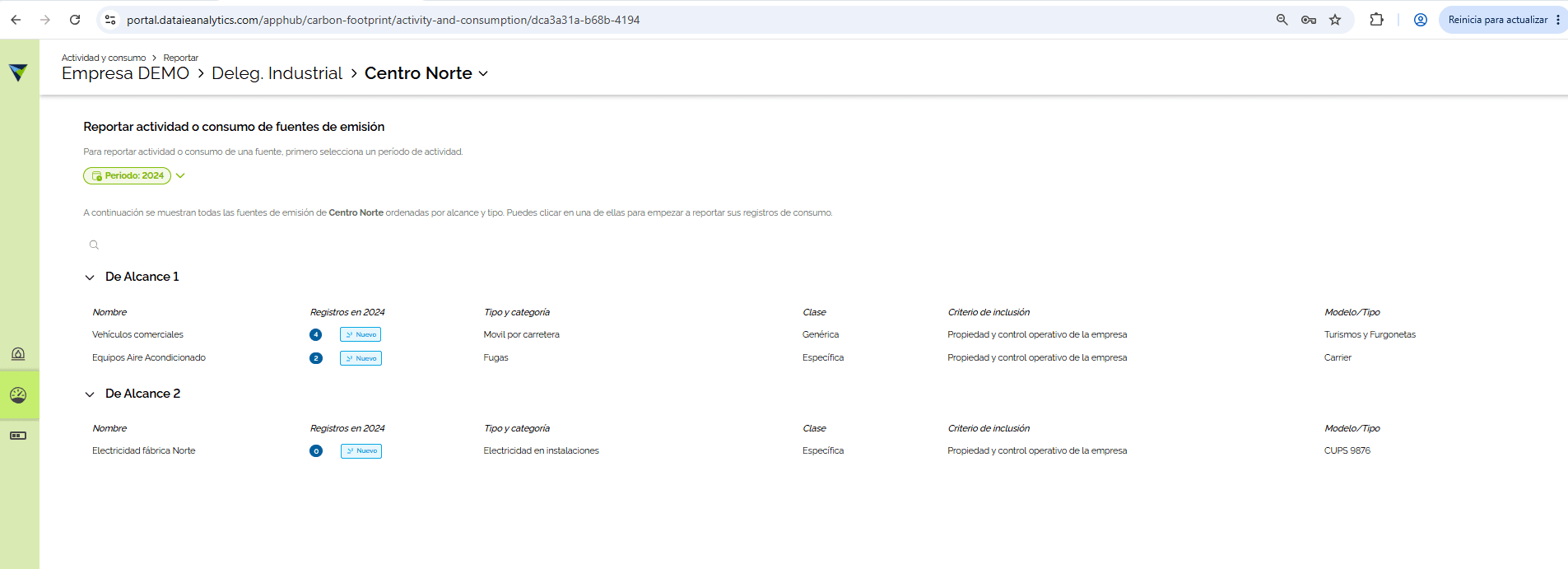 Step #3: Al hacer click sobre la fuente en la que se desea completar. Ingresar y completar los datos correspondientes.