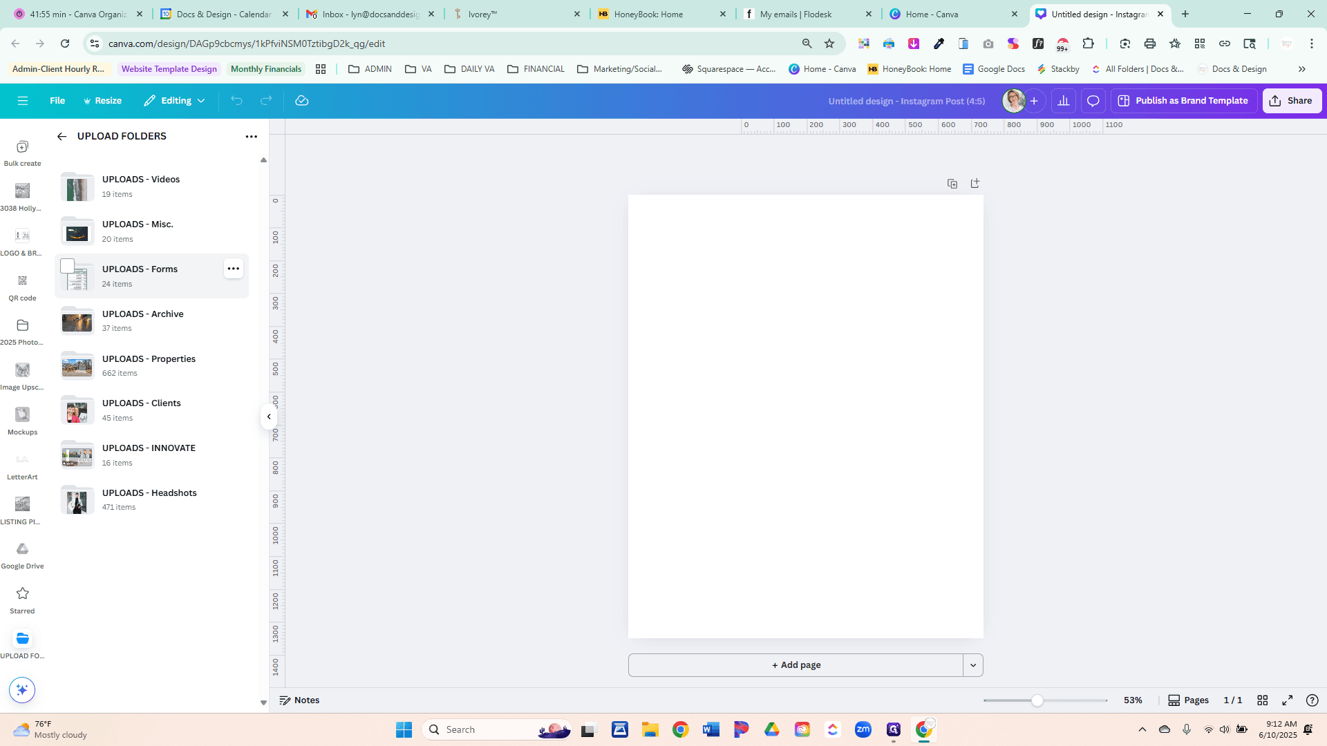 Step #8: "UPLOADS - Forms"