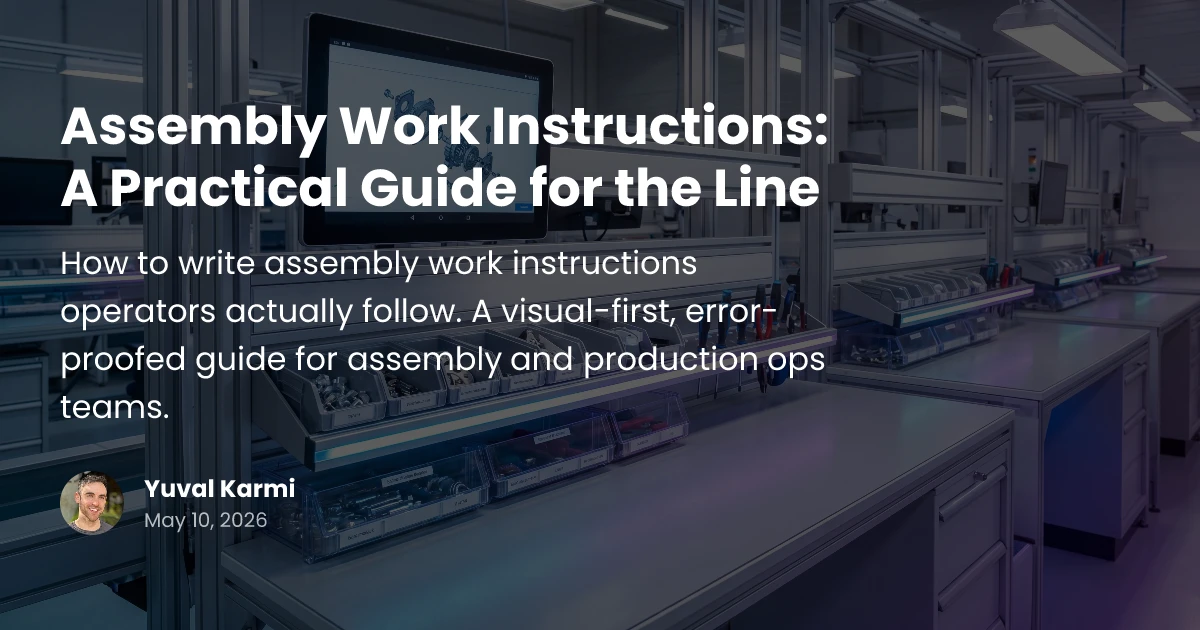 Assembly Work Instructions: A Practical Line Guide | Glitter AI