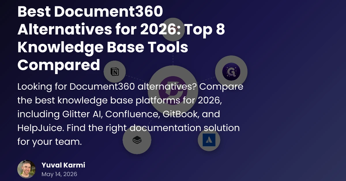 Best Document360 Alternatives for 2026 | Top 8 Tools Compared | Glitter AI